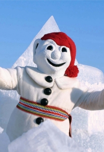 Bonhomme & Zăpadă (Fotograf: Necunoscut © Carnaval de Québec. Org. partenerǎ: Carnaval de Québec. Toate drepturile rezervate.)